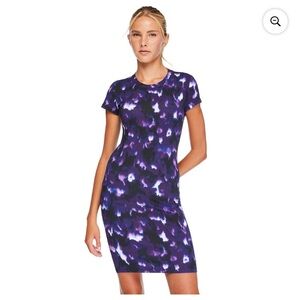 NEW 🆕 No Boundaries Purple and Black Patterned Dress XS